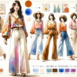 レトロ&モダンを取り入れた大人可愛い2024年春夏コーディネート10選