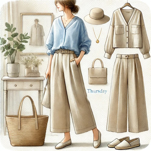 #365日プチプラコーデ 気温30℃超え…30代~40代女性の夏の着こなしは?