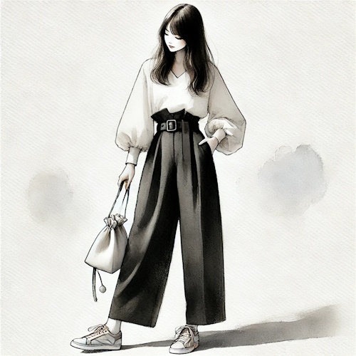 30代女性のための洗練モノトーンコーデ♪シンプル＆上品に決まる着こなし術