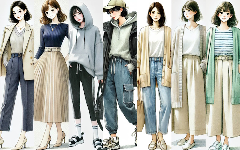 3月・30代女性向けの1週間コーディネートまとめ