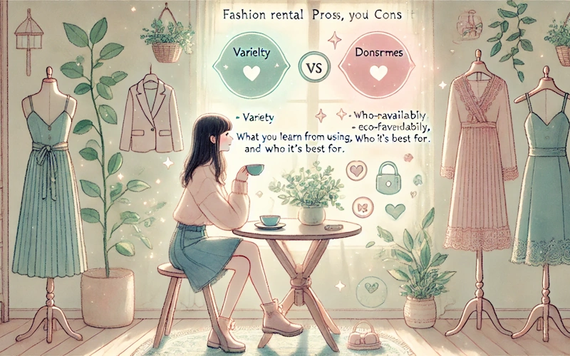 ファッションレンタルのメリット・デメリットまとめ！使ってわかる、向き・不向きとは？