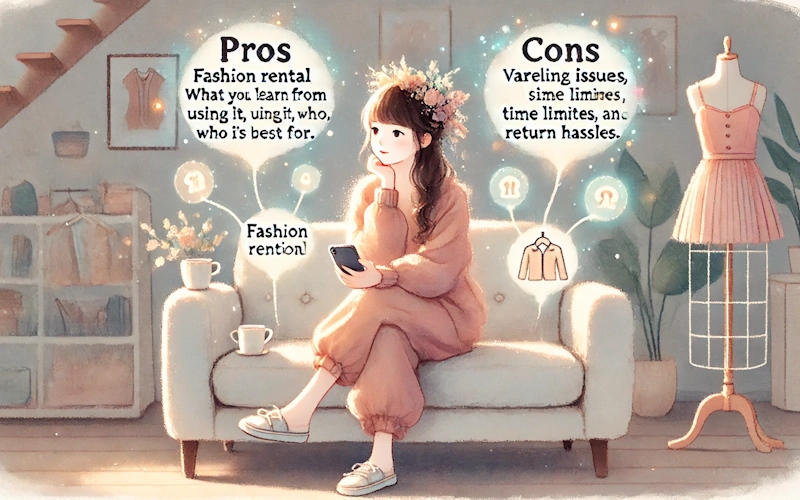 ファッションレンタルのメリット・デメリットまとめ！使ってわかる、向き・不向きとは？