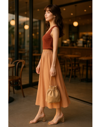 ラテカラーを使ったちょっぴり大人な夏の淡色コーディネートまとめ