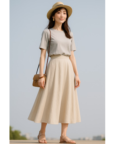 40代女性の夏ファッション・コーディネート