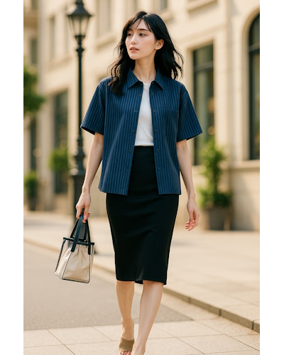 初夏に最適!気温22~23℃の大人女性の清潔感あるシンプルなきれいめコーディネート