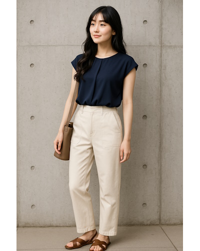 プチプラでもきちんと見え。40代の7月を彩る夏の高見え30日コーディネート