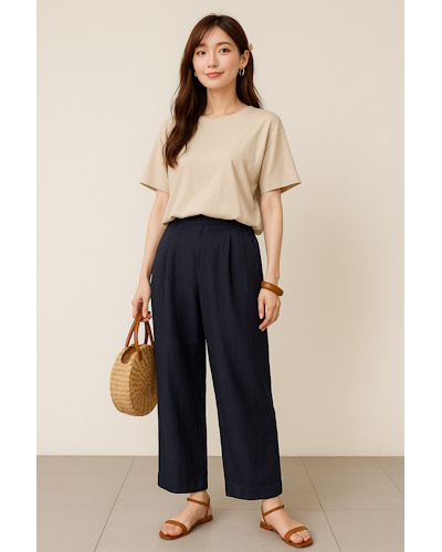 40代女性の夏ファッション・コーディネート