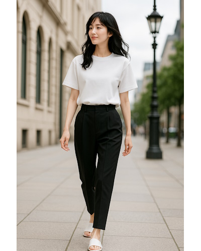 初夏に最適!気温22~23℃の大人女性の清潔感あるシンプルなきれいめコーディネート