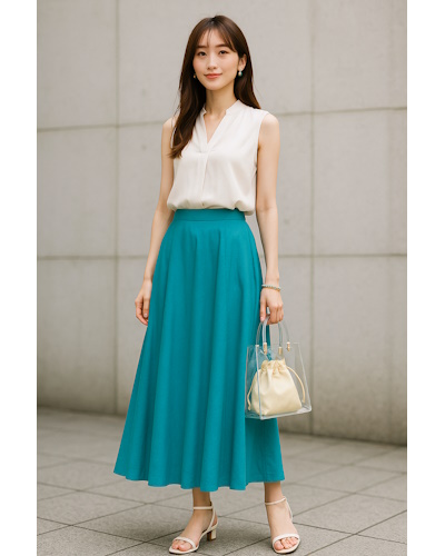 40代女性の夏ファッション・コーディネート