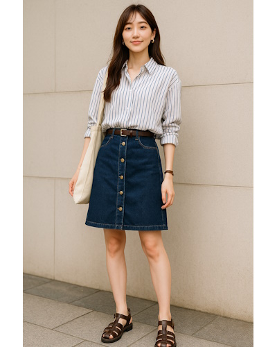 40代女性の夏ファッション・コーディネート