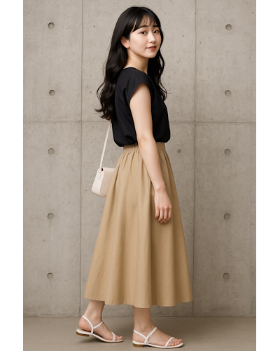 プチプラでもきちんと見え。40代の7月を彩る夏の高見え30日コーディネート