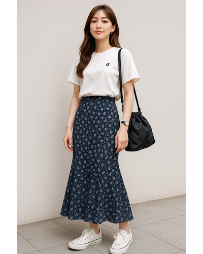 40代女性の夏ファッション・コーディネート