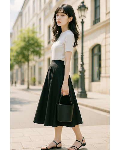 初夏に最適!気温22~23℃の大人女性の清潔感あるシンプルなきれいめコーディネート