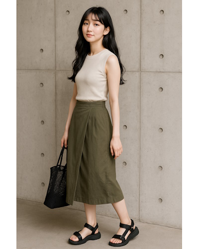 プチプラでもきちんと見え。40代の7月を彩る夏の高見え30日コーディネート