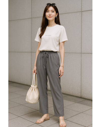 40代女性の夏ファッション・コーディネート