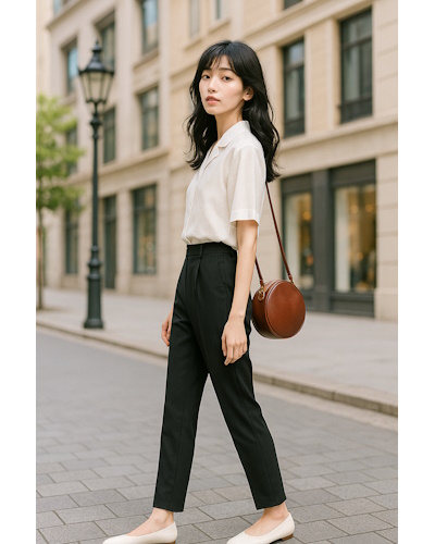 初夏に最適!気温22~23℃の大人女性の清潔感あるシンプルなきれいめコーディネート