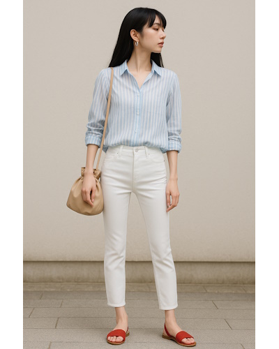 40代女性・夏のきれいめカジュアルのプチプラコーデ1週間スタイル