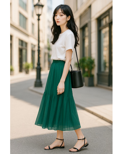 初夏に最適!気温22~23℃の大人女性の清潔感あるシンプルなきれいめコーディネート