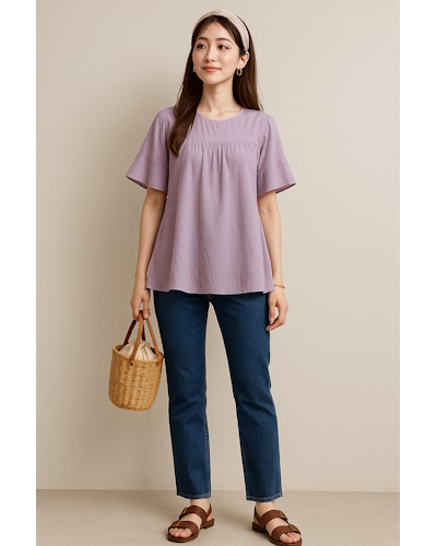 40代女性の夏ファッション・コーディネート