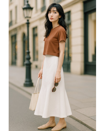 初夏に最適!気温22~23℃の大人女性の清潔感あるシンプルなきれいめコーディネート