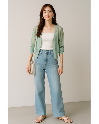 40代女性の夏ファッション・コーディネート