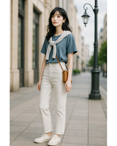 初夏に最適!気温22~23℃の大人女性の清潔感あるシンプルなきれいめコーディネート