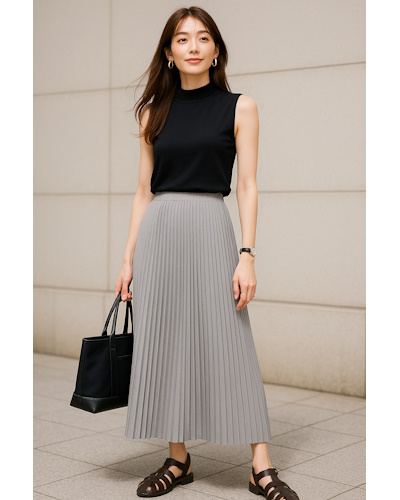 40代女性の夏ファッション・コーディネート