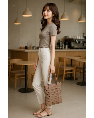 ラテカラーを使ったちょっぴり大人な夏の淡色コーディネートまとめ