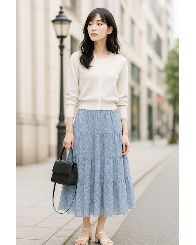 初夏に最適!気温22~23℃の大人女性の清潔感あるシンプルなきれいめコーディネート