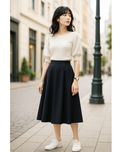 初夏に最適!気温22~23℃の大人女性の清潔感あるシンプルなきれいめコーディネート