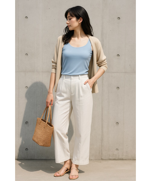 UNIQLOで売れている「エアリズムブラタンクトップ」を徹底解説！夏コーデ例を合わせて