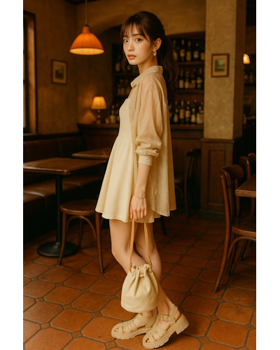 淡色女子の夏コーディネート・可愛くてヘルシーなカフェスタイル10選まとめ！