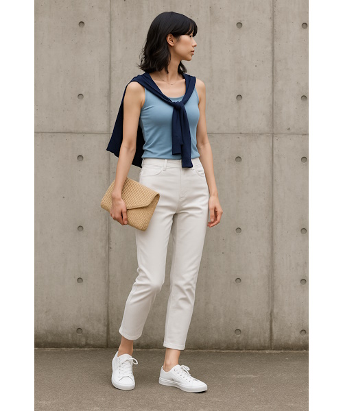 UNIQLOで売れている「エアリズムブラタンクトップ」を徹底解説！夏コーデ例を合わせて