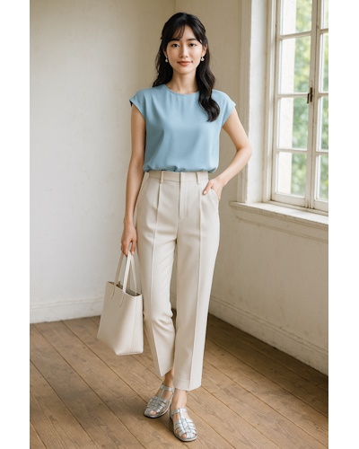 40代の夏を美しく彩る。大人フェミニンな旬のコーディネート10選