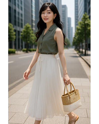 きれいめなのに堅くない大人のための夏のコンサバ服10コーデ