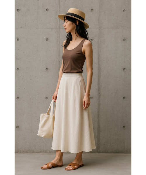 UNIQLOで売れている「エアリズムブラタンクトップ」を徹底解説！夏コーデ例を合わせて