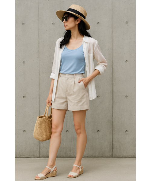 UNIQLOで売れている「エアリズムブラタンクトップ」を徹底解説！夏コーデ例を合わせて