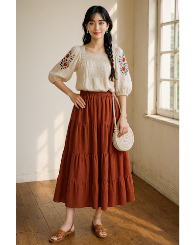 40代の夏を美しく彩る。大人フェミニンな旬のコーディネート10選