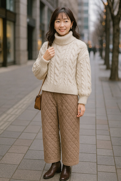 小柄・低身長の大人の女性の冬の大人可愛いファッションコーデ術まとめ