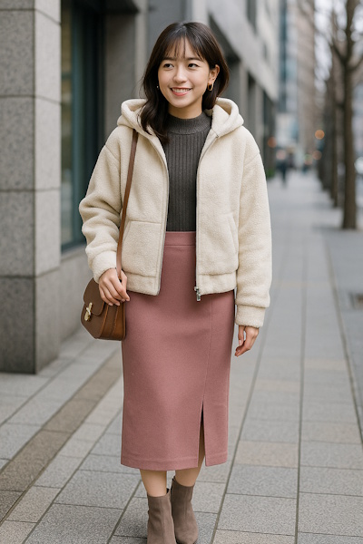 小柄・低身長の大人の女性の冬の大人可愛いファッションコーデ術まとめ