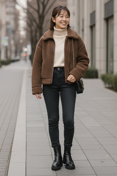 小柄・低身長の大人の女性の冬の大人可愛いファッションコーデ術まとめ