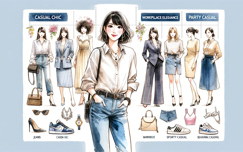 大人の女性のファッションジャンル・系統とおしゃれなコーデ例