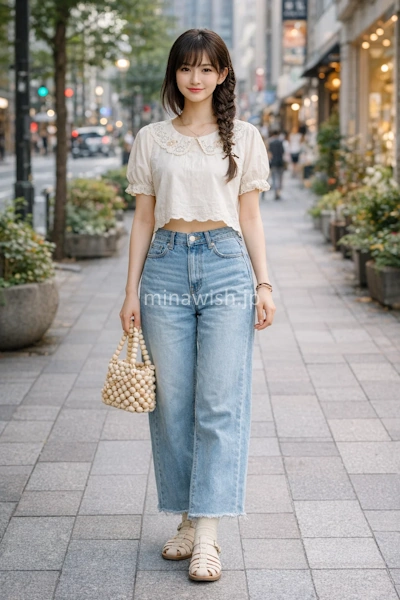 【Vintage Re-edit】アンティーク刺繍のデニムMIX