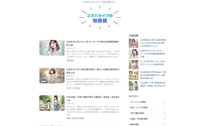 コスパライフの知恵袋
